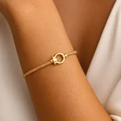 النگو طلا مدل مت و امگا